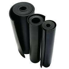 Solid Black Natural Rubber Sheet