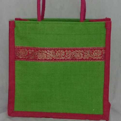 Green & Red Mix Fancy Jute Thamboolam Bags