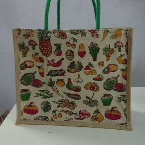 Multicolor Jute Lunch Box Bags