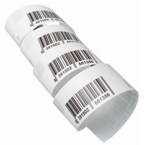 White Printed Barcode Labels