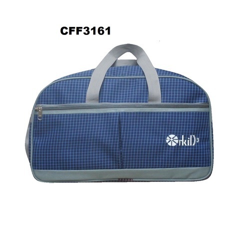 नीला और ग्रे ट्रैवल बैग साइज़: छोटा