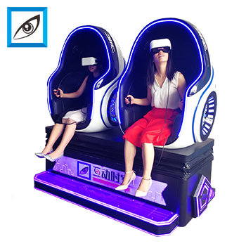 2 Seats Virtual Reality Egg Chair 9D Cinema