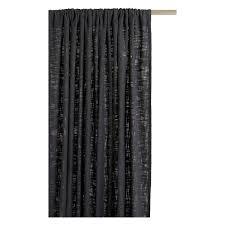 Black Color Cotton Curtains Design: Modern