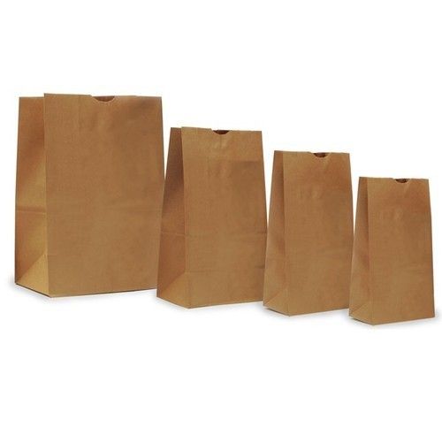 Biodegradable Brown Color Grocery Paper Bags