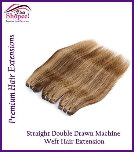 Indian Double Drawn Straight - Light Brown