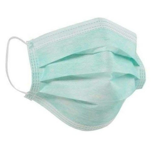 Green Surgical Safety Mask For Hospitals And Clinic