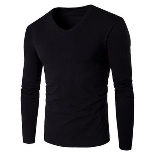 Pure Cotton Full Sleeve Mens T-Shirt