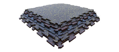 Rubber Interlocking Tiles, Gym Mats