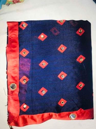 Available  In Various Colors Vichitra Bandhni Less Mirror Work Saree