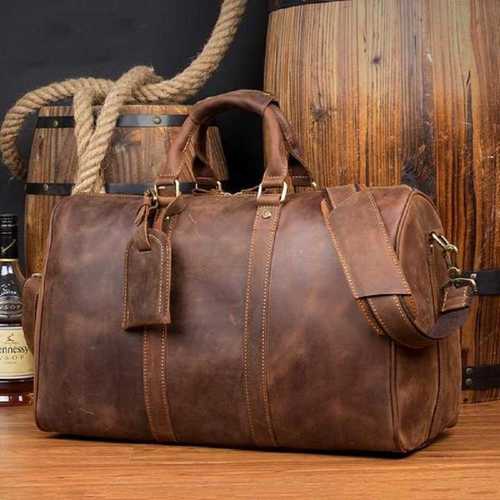 Genuine Leather Traveling Bags Gender: Unisex