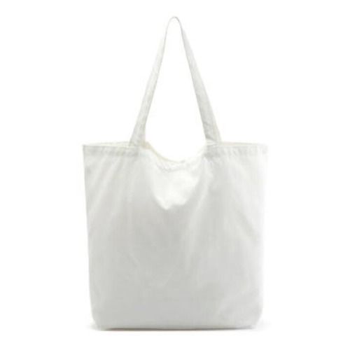 Milky White Cotton Cloth Bag Design: Plain