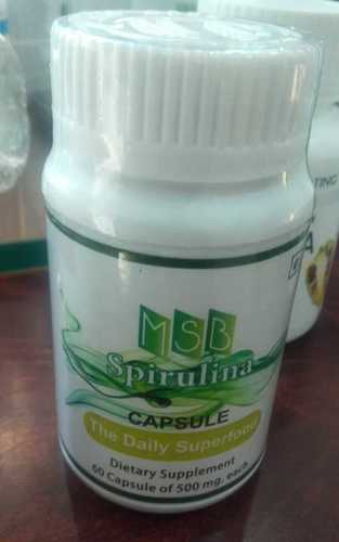 Spirulina Dietary Supplement Capsule Age Group: For Adults