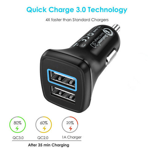 USB Adapter Portable Fast Car Charger