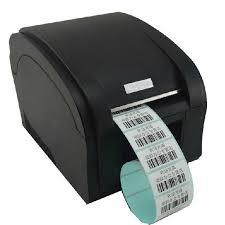 Black Mini Barcode Printer Application: Printing