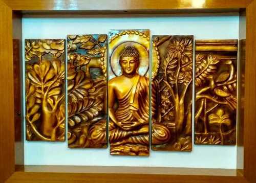 Non Toxic Buddha Wall Murals In Frp Fiber Glass