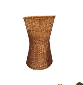 Brown Durable Hand Braided Wicker Basket