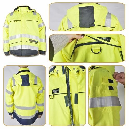 Electrical Hi Visibility Blue Safety Reflective Work Wear Jacket