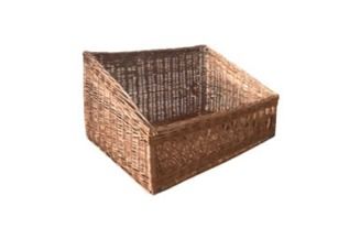 Brown Hand Braided Wicker Basket