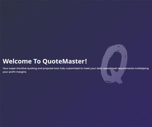 Quote Master Software By Goranga Tech