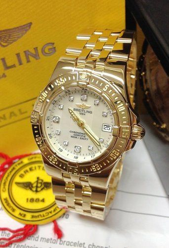 Breitling Starliner Watch K71340 M.o.p Diamond Dial