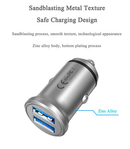 Sandblasting Metal Texture Electric Fast Car Charger Dimension(L*W*H): 24*24*46 Millimeter (Mm)