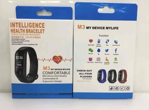 एर्गोनॉमिक डिज़ाइन और आरामदायक फिट के साथ Vary स्मार्ट M3 फ़िटनेस बैंड