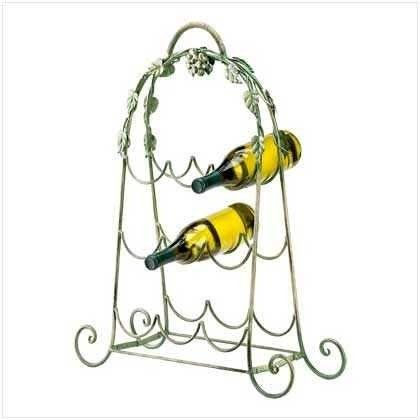 Wrought Iron Bottle Rack