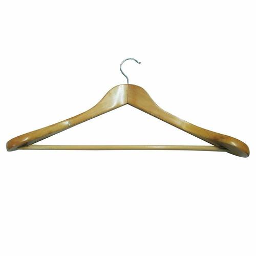 Da'milano Heavy Duty Wooden Cloth Hangers (Brown) - Set Of 3