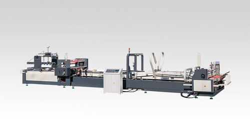 White Fully Automatic Carton Folder Gluer Machine