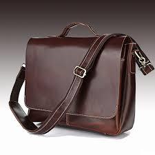 Dark Brown Laptop Pure Leather Bags