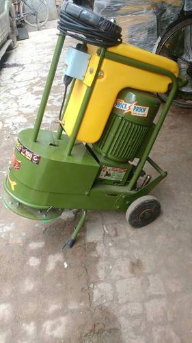 Yellow And Green Floor Cleaning Cum Granite Polishing Machine