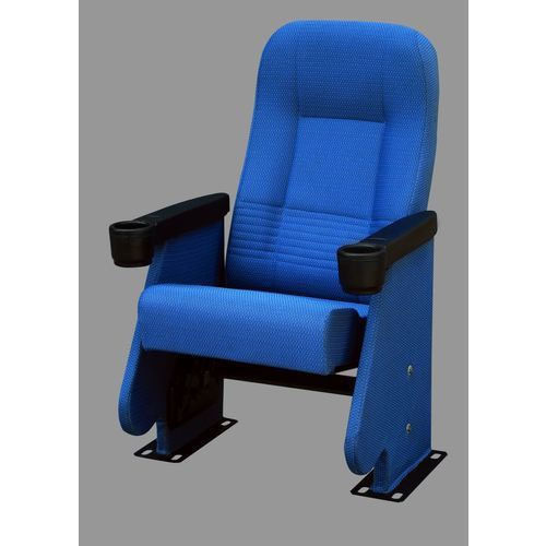 Folded Blue Auditorium Chair Carpenter Assembly