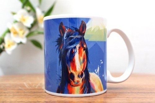 LKT Photo Printed Ceramic Coffee Mug - 325 ml Capacity, 3.25 inch Width x 3.75 inch Height, Eco-Friendly White Design