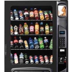 Black Low Power Consumption Beverages Vending Machine