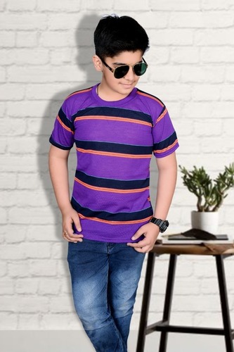 Boys Stripe T Shirts Gender: Male