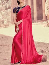 Silk Fancy Dark Pink Saree