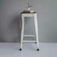 White Iron Sheet Home Stool 