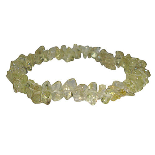 Fashion Natural Stone Lemon Quartz Gemstone Chips Bracelet