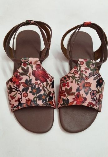 Buy Dapper Feet Designer Flat Sandals Rose Gold Online