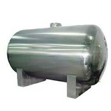Metallic Grey Stainless Steel Storage Tank