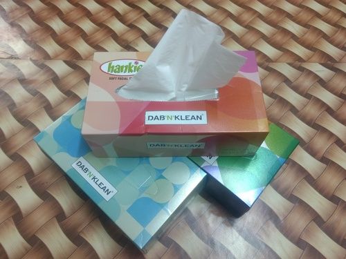 White Soft And Absorbent Facial Tissue