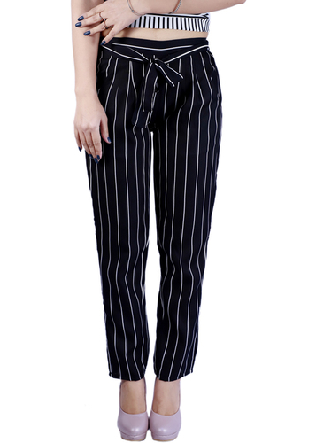 Buy Pixie Printed Striped Western Palazzo/Trouser/Pant for Women/Girls  Combo Pack of 3 (Black, White and Maroon) at Amazon.in