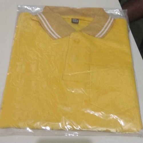  स्कूल यूनिफ़ॉर्म टी शर्ट (पीला रंग) 