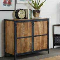 Iron and Wooden Sideboard