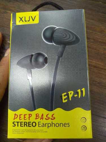 Black Xuv Deep Bass Stereo Earphone