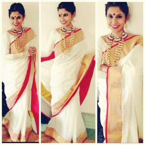 Pure Linen Party Wear Saree