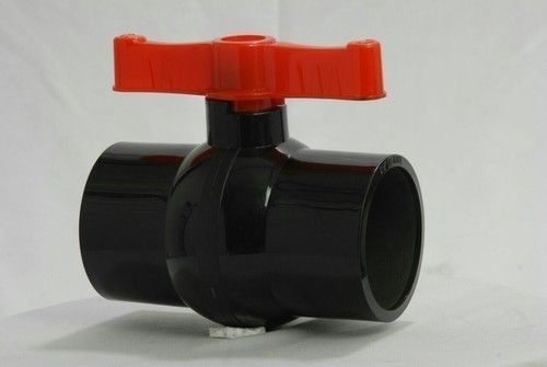 Black and Red PVC Ball Valve