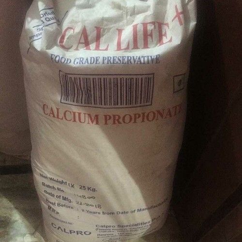 White Food Grade Preservative Calcium Propionate