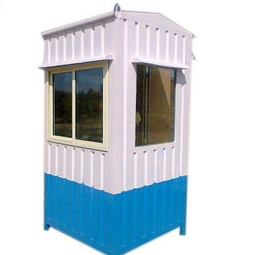 White And Blue Portable Guard Room Cabin