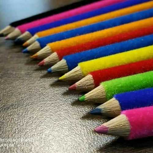 Multicolour Colour Surface Velvet Pencil